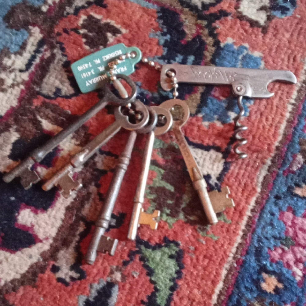 Vintage Key Set with Corkscrew